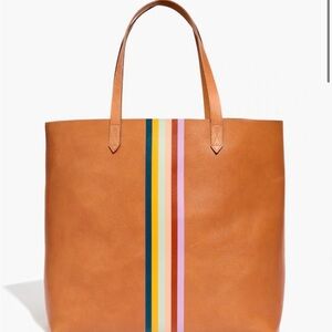 Madewell The Transport tote: Rainbow Stripe Edition